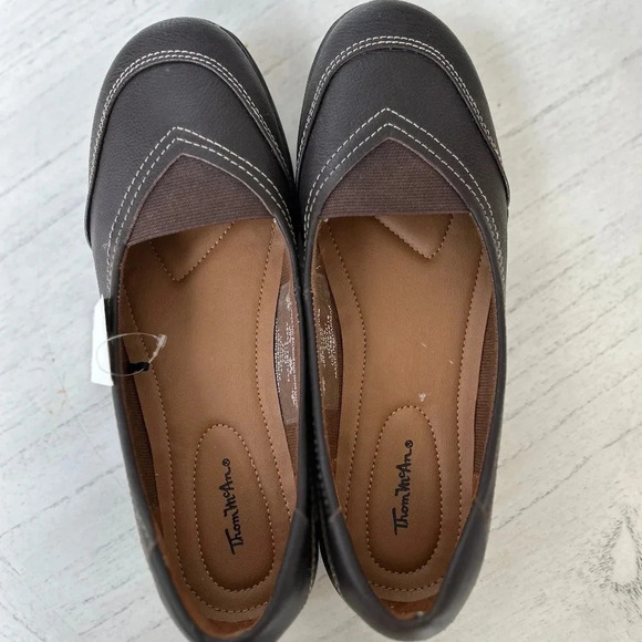 NWT Thom McAn Women's Casual Slip On Loafer  Leather Comfort Flats Sz 7.5 - Picture 8 of 12